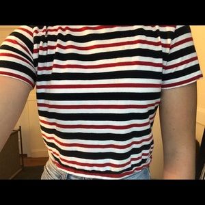 Brandy Melville Striped Helen Top